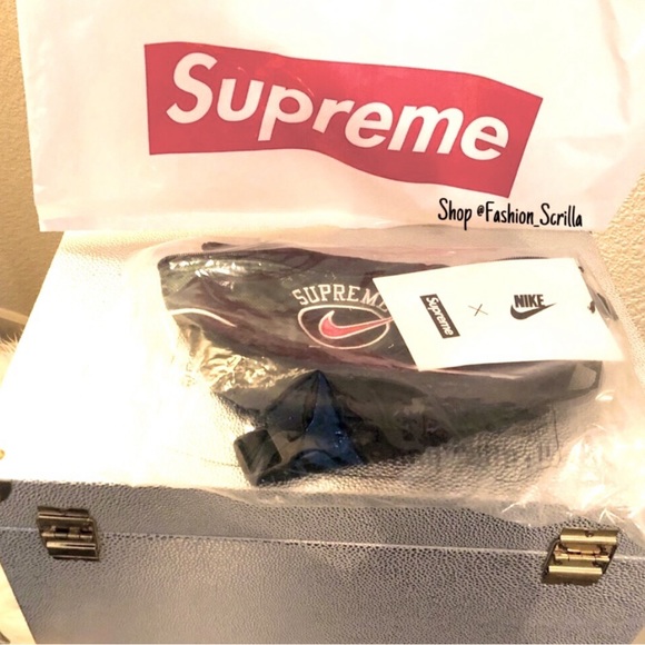 SUPREME x NIKE Shoulder bag White Black Green - Picture 4 of 6